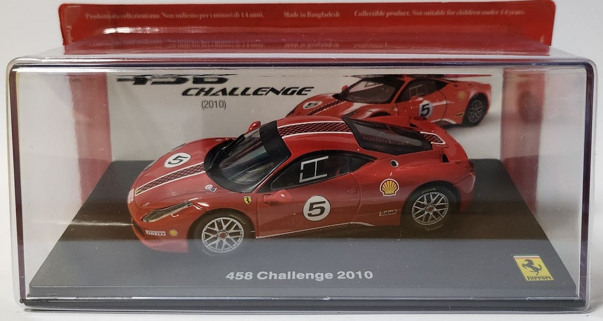 Ferrari 458 Challenge 2010 - Red # 5 Ferrari Collection - cases 1:43 – diecast model (view 3)