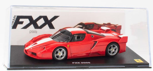 Ferrari FXX 2005 - Red - White Stripes Ferrari Collection - cases 1:43 – diecast model (view 2)
