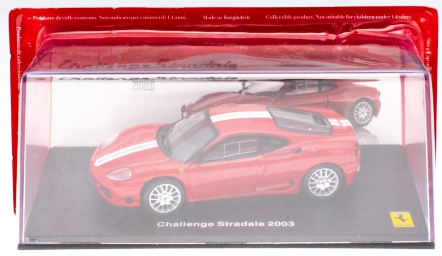 Ferrari Challenge Stradale 2003 Red/Stripe Ferrari Collection - cases 1:43 – diecast model (view 3)