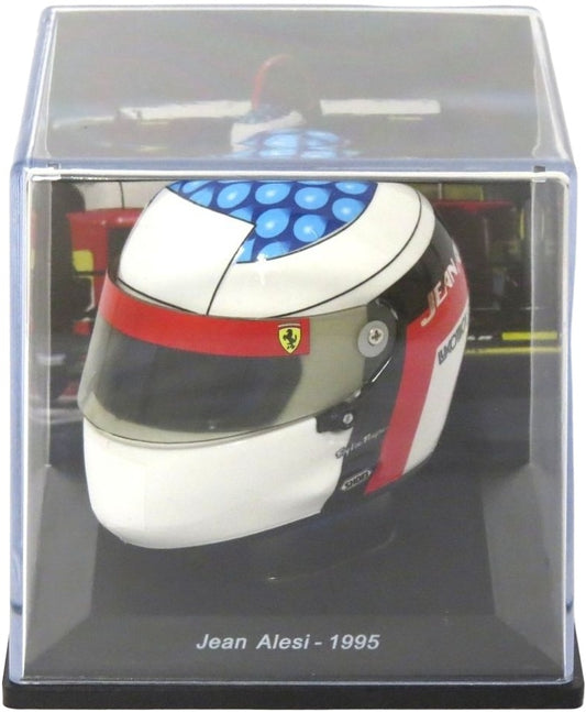 Jean Alesi 1995 Ferrari F1 Helmet Collection 1:5 - Cased 1:5 – diecast model (view 2)