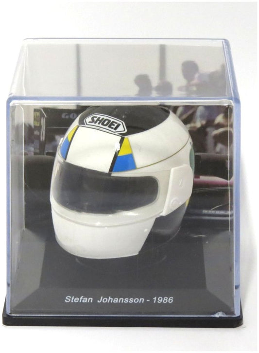 Available To Order – Stefan Johansson #28 Ferrari F1/86 F1 1986 Helmet 1:5 (MAG PV20)