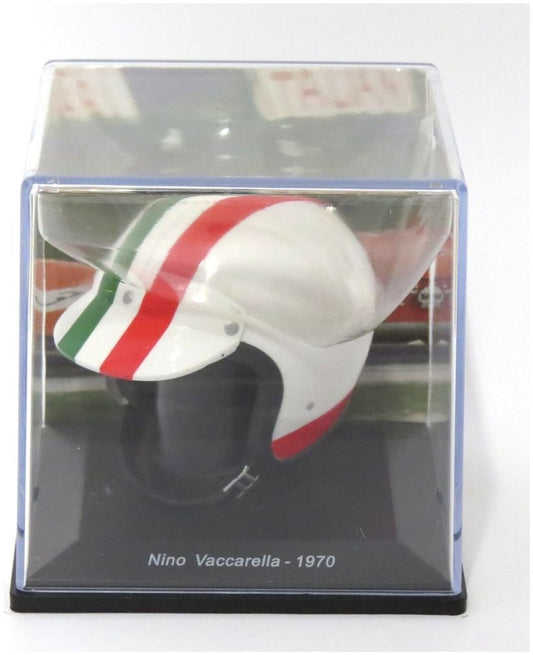 Available To Order – Nino Vaccarella - 1970 Ferrari F1 Helmet Collection 1:5 - Cased 1:5 (MAG PV67)