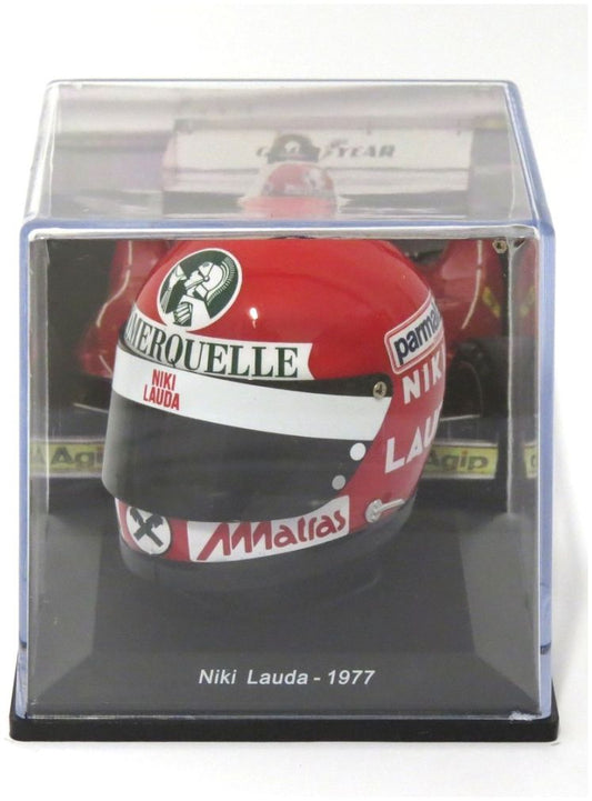 Available To Order – Niki Lauda - 1977 Ferrari F1 Helmet Collection 1:5 - Cased 1:5 (MAG PV95)