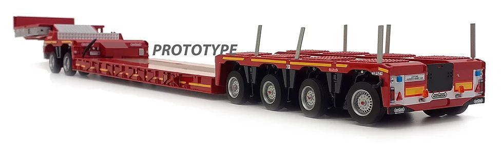 Available To Order – Nooteboom Euro Lowloader Red + Interdolly 1:32 Marge Farm Models Model (MAR 2011-01)