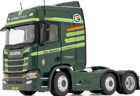 Available to Order – Scania R500 Series 6x2 Dark Green De Groen Transport 1:32 (MAR 2015-05-01)