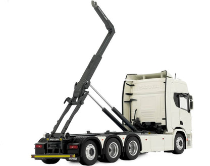 Available to Order – Scania R500 Series w/Meiller Hooklift White 1:32 (MAR 2307-01)