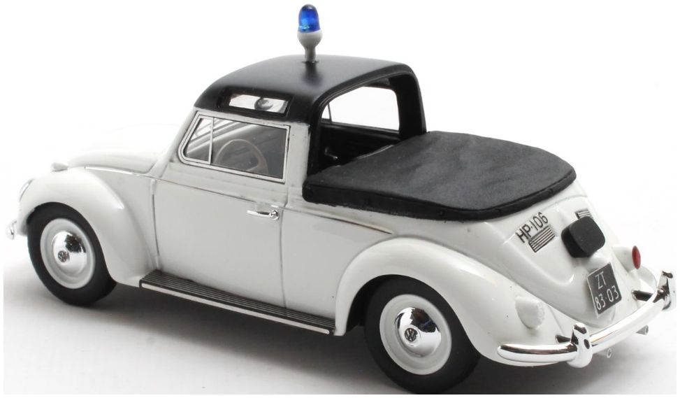 VW Beetle kuip Coach Police Cover 1958 1:43 – diecast model (view 2)