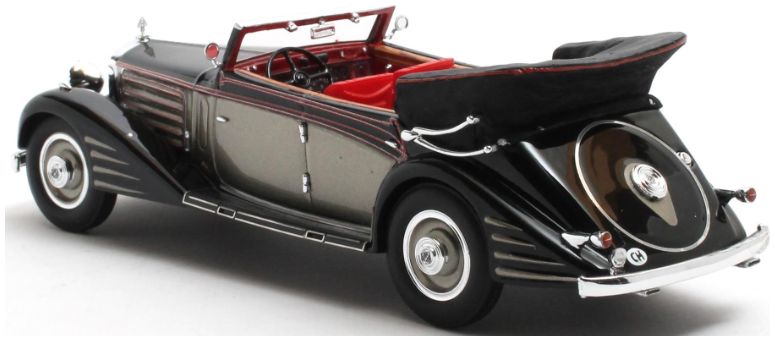 Available to Order – Maybach Zeppelin DS8 Black/Bronze 4-Door Cabriolet by Spohn 1934 1:43 (MAX 41301-011)