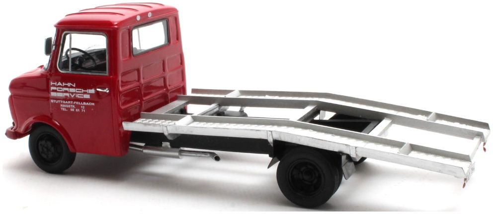 Available to Order – Opel Blitz Hahn Porsche Service Red 1965-1975 1:43 Matrix Model (MAX 51502-021)
