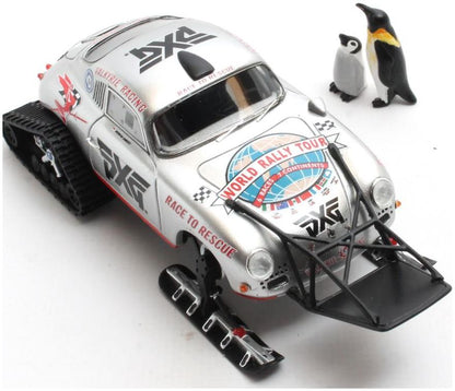 Available To Order – Porsche 356A Valkyrie Racing Antartica Ice Challenge 2021 + Pinguins Moeder & kind 1:43 Matrix Model (MAX R41607-032)