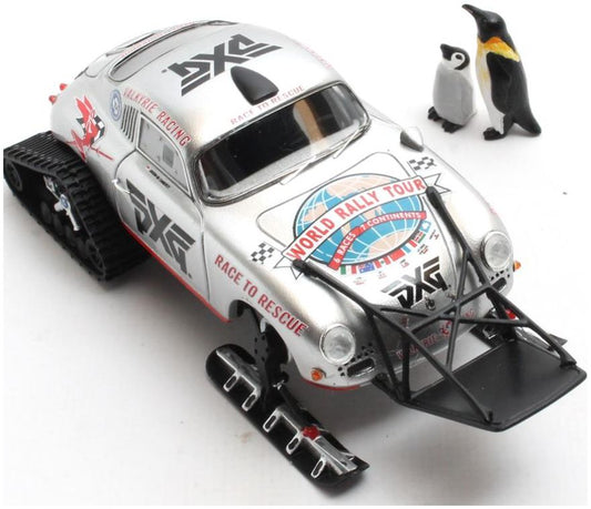 Available To Order – Porsche 356A Valkyrie Racing Antartica Ice Challenge 2021 + Pinguins Moeder & kind 1:43 Matrix Model (MAX R41607-032)