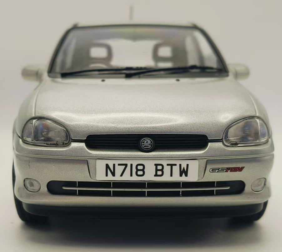 Available to Order – Vauxhall Corsa GSI Silver RHD UK Exclusive 1:18 (MCG 18846)