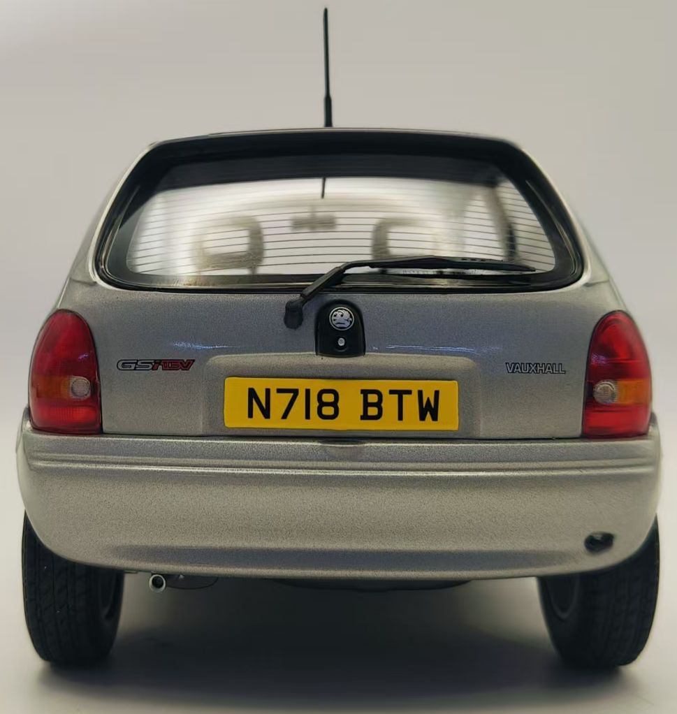 Available to Order – Vauxhall Corsa GSI Silver RHD UK Exclusive 1:18 (MCG 18846)