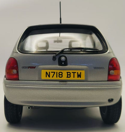 Available to Order – Vauxhall Corsa GSI Silver RHD UK Exclusive 1:18 (MCG 18846)