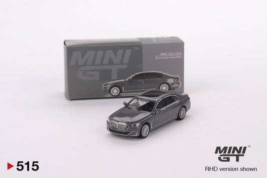 1:64 MINI GT MGT00515-L BMW 750LI XDRIVE BERNINA GREY AMBER EFFECT LHD