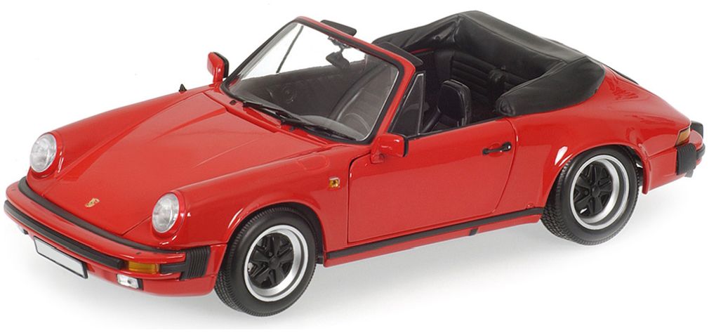 Porsche 911 Carrera Cabriolet 3.2 - 1983 Red 1:18 Minichamps Model (view 3)