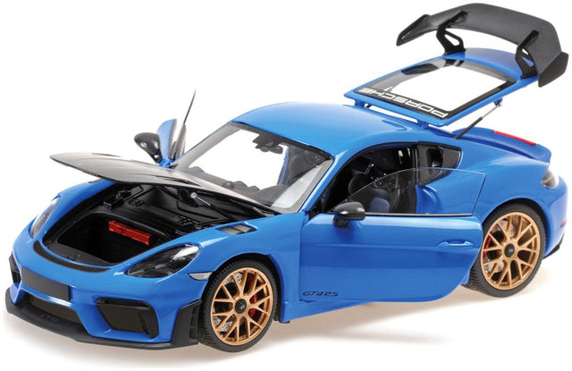 Available to Order – Porsche Cayman Gt4 Rs 2024 - Blue W/ Weissach Package 1:18 (MIN 110 062121)