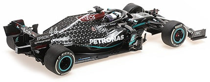 Available To Order – Mercedes-Amg W11 Eq Perf. 2020, L. Hamilton, British Gp Flat Tyre 1:18 Minichamps Model (MIN 110 200444)