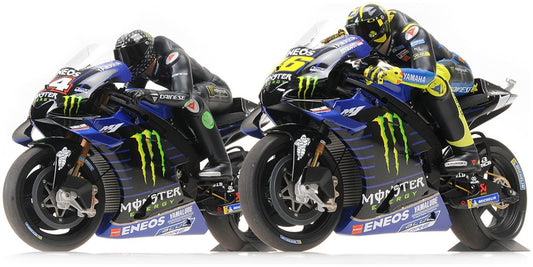 Available to Order – Yamaha Yzr-M1 - Set 2 Bikes 2019, Hamilton/Rossi, Valencia Test 1:12 (MIN 122 194446)