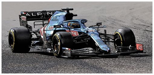 Alpine F1 Team A521 Fernando Alonso - Hungarian Gp 2021 1:43 – diecast model (view 2)