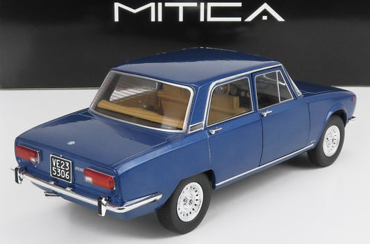 Available To Order – Alfa Romeo 2000 Berlina 1971 Cerchi Millerighe Wheels Blue Pervinca Metallic 1:18 (MIT 200006)