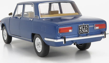 Available To Order – Alfa Romeo 2000 Berlina 1971 Cerchi Millerighe Wheels Blue Pervinca Metallic 1:18 (MIT 200006)