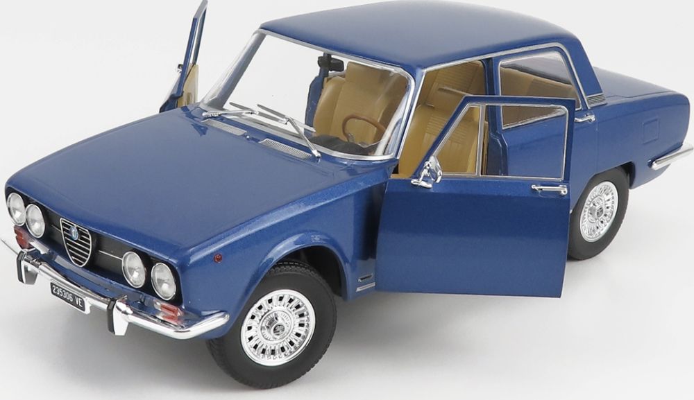 Available To Order – Alfa Romeo 2000 Berlina 1971 Cerchi Millerighe Wheels Blue Pervinca Metallic 1:18 (MIT 200006)