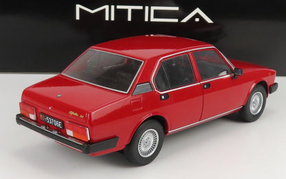 Available To Order – Alfa Romeo Alfetta Berlina 2000L 1978 Cerchi Millerighe Wheels Rosso Alfa Red 1:18 (MIT 200012)
