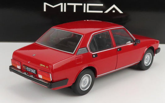 Available To Order – Alfa Romeo Alfetta Berlina 2000L 1978 Cerchi Millerighe Wheels Rosso Alfa Red 1:18 (MIT 200012)