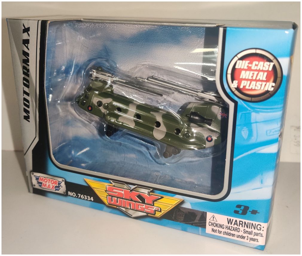 Chinook Helicopter FTB 9CM – diecast model (view 2)