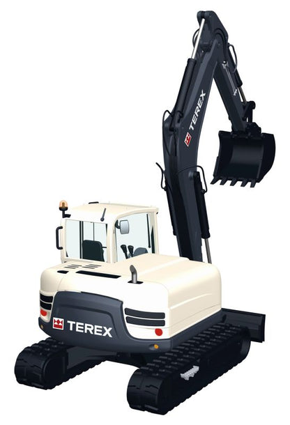 Terex TC125, Midi Crawler Excavator 1:50 NZG Construction Models Model (view 2)