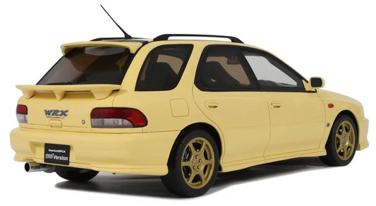 Subaru WRX STI VI Sport Wagon 1999 Cashmere Yellow 1:18 Otto Mobile Model (view 2)