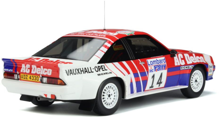 Available To Order – Opel Manta R RAC Rally 1985 Jimmy McRae 1:18 Otto Mobile Club Model (OTT 932)