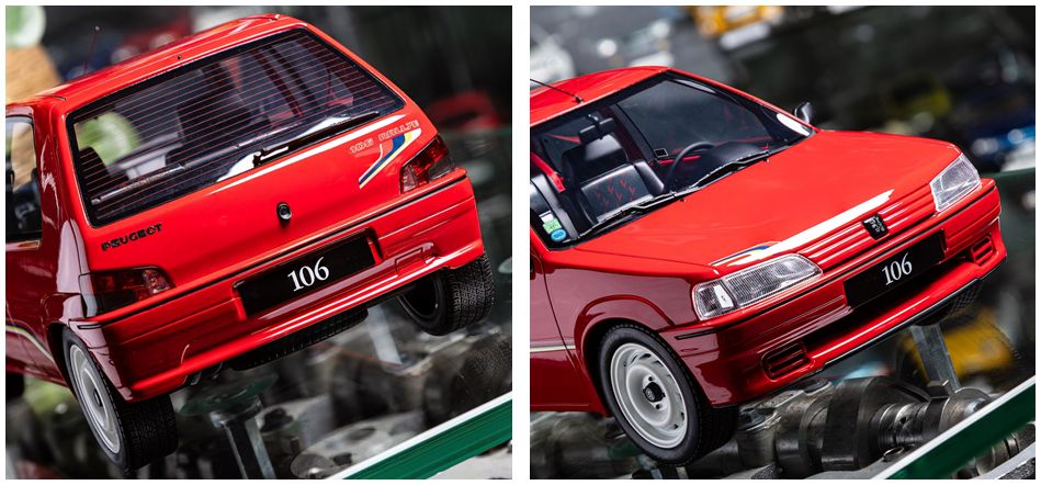 Available To Order – Peugeot 106 PH.1 Rallye Red P0KB 1993 1:12 Otto Mobile Club Model (OTT G108)