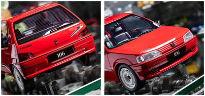Available To Order – Peugeot 106 PH.1 Rallye Red P0KB 1993 1:12 Otto Mobile Club Model (OTT G108)