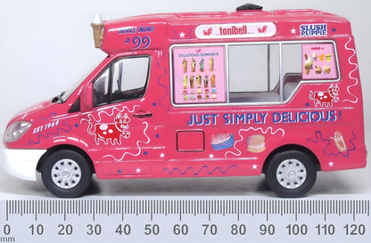 Mercedes Whitby Mondial Ice Cream Van Tonibell 1:43 Oxford Diecast Model (view 3)