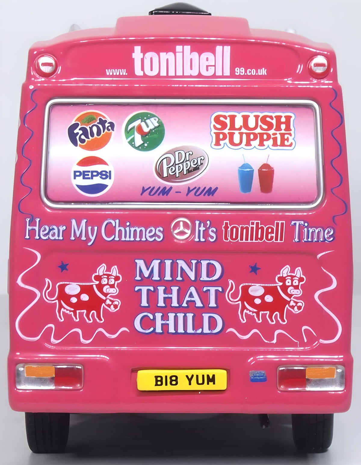 Mercedes Whitby Mondial Ice Cream Van Tonibell 1:43 Oxford Diecast Model (view 6)