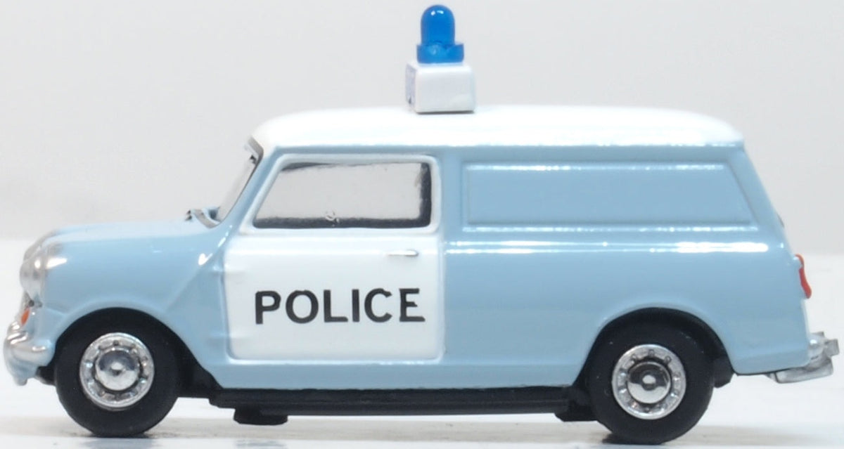 Mini Van West Mercia Police (Panda) 1:76 Oxford Diecast Model (view 3)