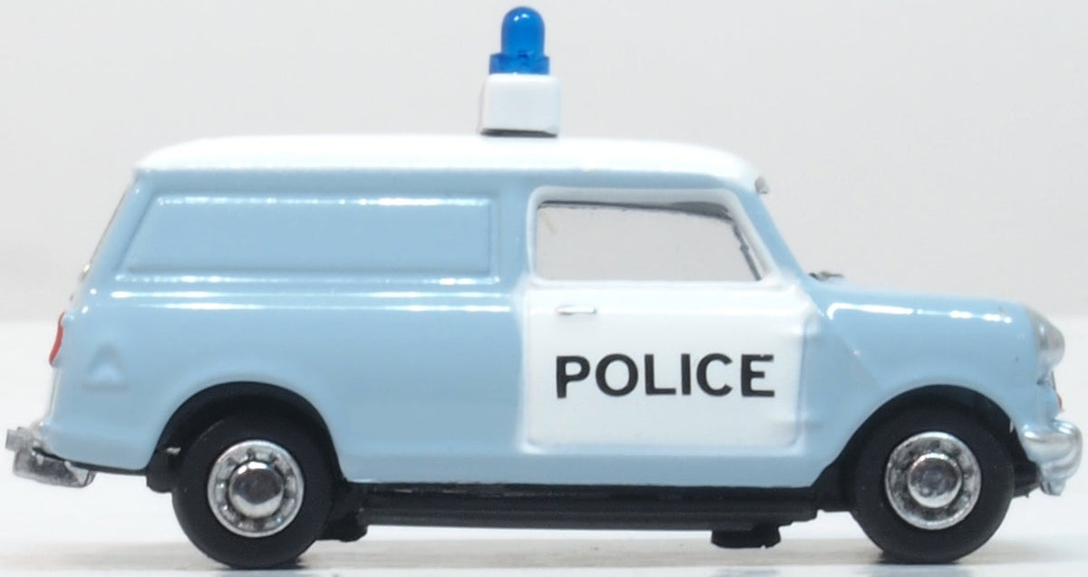 Mini Van West Mercia Police (Panda) 1:76 Oxford Diecast Model (view 4)