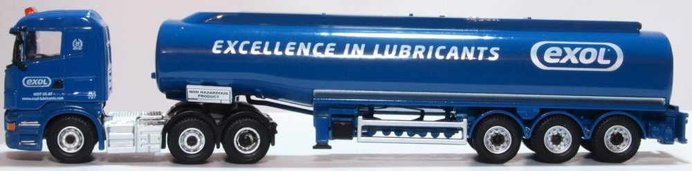 Scania Highline Tanker Exol 1:76 Oxford Diecast Model (view 3)