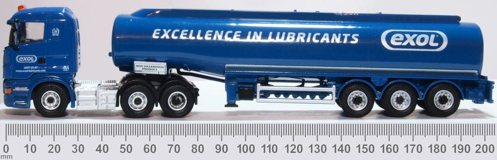 Scania Highline Tanker Exol 1:76 Oxford Diecast Model (view 6)