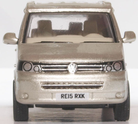 VW T5 Camper Sand Beige 1:76 Oxford Diecast Model (view 2)