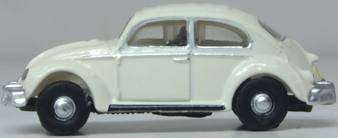 VW Beetle White (Abbey Road) 1:148 Oxford Diecast Model (view 2)