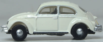 VW Beetle White (Abbey Road) 1:148 Oxford Diecast Model (view 2)