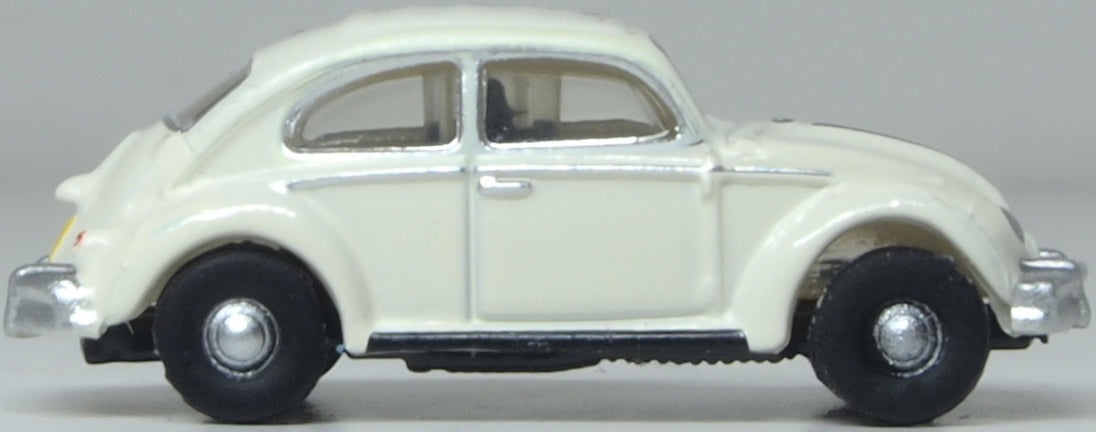 VW Beetle White (Abbey Road) 1:148 Oxford Diecast Model (view 3)