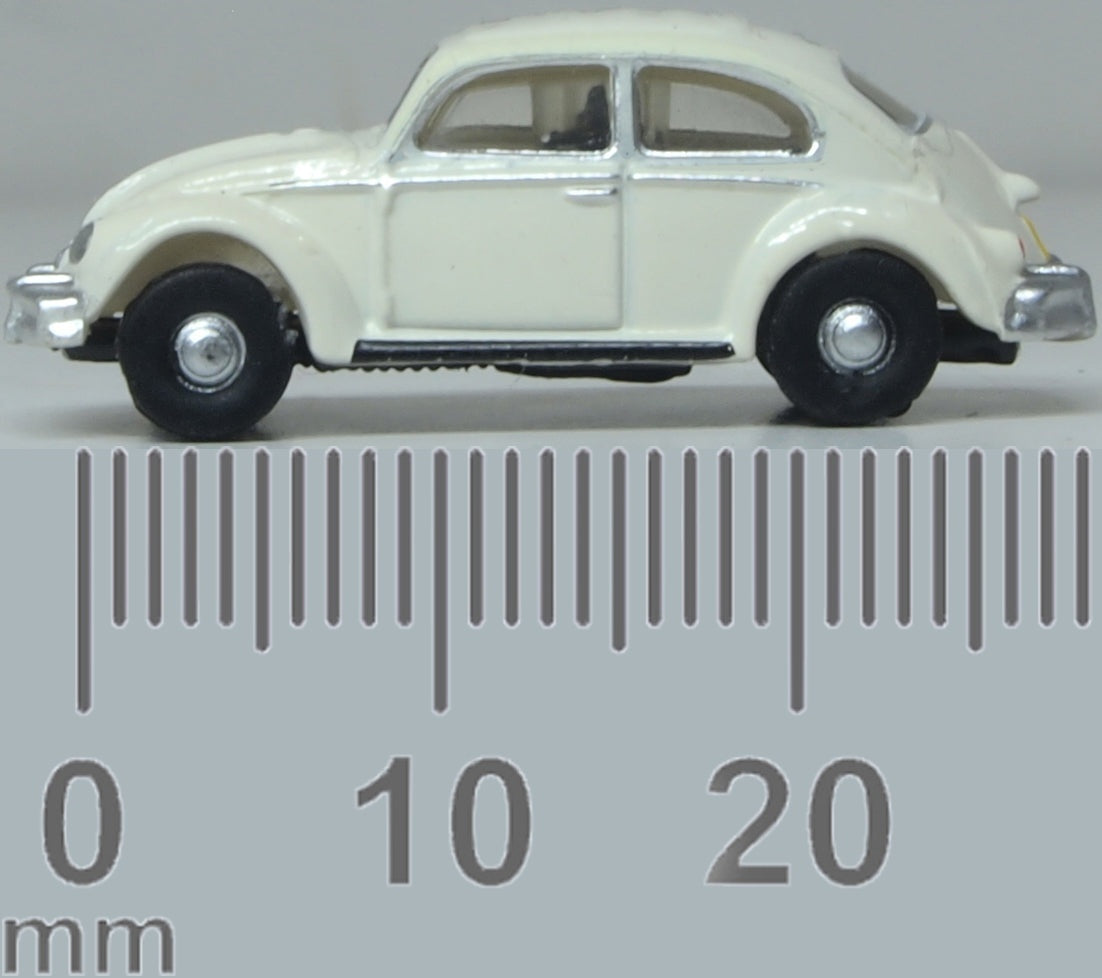 VW Beetle White (Abbey Road) 1:148 Oxford Diecast Model (view 5)