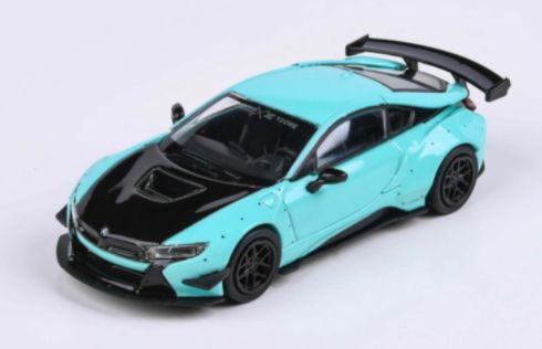 Liberty Walk BMW i8 Peppermint Green/Black (LHD) 1:64 (PAR 55143)