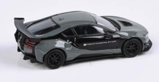 Liberty Walk BMW i8 Black and Grey (LHD) 1:64 (PAR 55146)