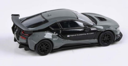 Liberty Walk BMW i8 Black and Grey (LHD) 1:64 (PAR 55146)