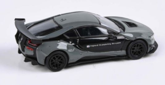 Liberty Walk BMW i8 Black and Grey (LHD) 1:64 (PAR 55146)